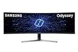 Samsung C49RG90 - Monitor Curvo Gaming de 49' (UltraWide DualQHD, 4 ms, 120 Hz, Freesync, QLED, VA, 32:9, 3000:1, 1800R, 600 cd/m², HDMI, Base Redonda) Gris Oscuro