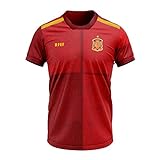Réplica oficial camiseta primera equipación rfef 2020, 20CM0001, Regular Fit, Rojo, M