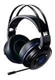 Razer Thresher 7.1 para PlayStation Auriculares inalámbricos para juegos para PS4, PS5 y PC, auriculares inalámbricos, sonido envolvente Dolby 7.1, duración 16h, micrófono retráctil, negro-azul