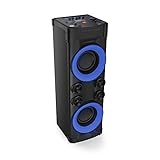 Energy Sistem Party 6 - Altavoz DJ con Bluetooth 240 W, Sistema de Sonido 2.1 (Energy Music Power 600, Función Karaoke, Luces, Pantalla Led, USB, Micrófono, Panel de Control con Ecualizador)