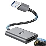 uni Lector Tarjetas SD, Adaptator Micro SD a USB 3.0, Compacto compañero de cámara, para SD/TF/SDHC/UHS-I Tarjetas, Compatible con Windows, Chromebook, Linux, MacOS