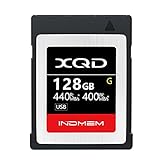 INDMEM 128GB XQD Card 5X Tough MLC XQD Flash Memory Card High Speed G Series ( Read 440MB/s and Write 400MB/s)