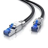 Primewire - 25m Cable de Red Cat.8 40 Gbit/s - S FTP PIMF - Conectores RJ45 modulares - Switch Router Modem Access Point - Cable Ethernet LAN Fibra óptica