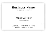 Clásica Blanco personalizado tarjetas de visita de encargo de la empresa profesional de los empleados de Visitas Frente Card-