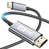 Gulemfy Cable USB C a HDMI 2M, Cable Tipo C a HDMI de Ultra Alta Velocidad 4K UHD (Compatible con Thunderbolt 4/3) y MacBook Pro/Air, i Pad Pro, Galaxy S23/S22/S21, Note 20, Surface Pro