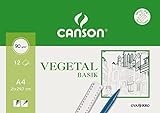 Canson Vegetal Basik, Minipack A4, 12 Hojas, 95g