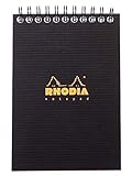 Блокнот Rhodia, зі спіралями, чорний DIN A6