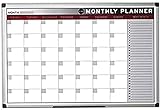 Bi-Office Earth - Planning Mensual, 90 x 60 cm, Pizarra de Planificación Magnética con Marco de Aluminio