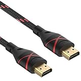 Rankie Cable HDMI de Alta Velocidad, Ethernet, 3D, Vídeo 4K y ARC, Trenzado de Nylon, 1,8m