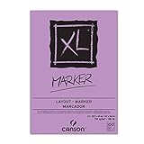 ແຜ່ນ Glued Pad, A3, 100 Sheets, Canson XL Marker Barrier 70g