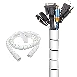 Organizador de Cables, Cubre, Recoge y Oculta cables-20mm x 2.5m - Ajustable-Accesorios de Escritorio Flexible, esconder Cables