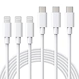 ilikable Cable iPhone USB C 1M 3Pack, Cable iPhone Carga Rapida Certificado MFi - Cable USB C a Lightning Compatible con iPhone 14 13 12 Pro 11 Max XS XR SE 2020 iPad Pro AirPods Pro