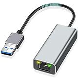 AXFEE Adaptador USB 3.0 a Ethernet, Adaptador LAN Gigabit USB 3.0 a RJ45, Adaptador de Red, Compatible con MacBook/Surface Pro/PC/Windows7/8/10/XP/Vista/Mac
