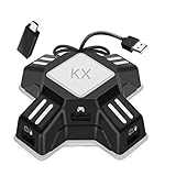 KX Mouse Keyboard Converter, Game Controller Adapter para USB 2.0 Mouse Adaptador de Teclado ratón Compatible con PS4 / Xbox One/ Series X / Nintendo Switch / PS3