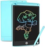 Barvna LCD pisalna tablica HOMESTEC, digitalna bela tabla za opomnike za pisanje ali risanje (8,5 palcev, modra)