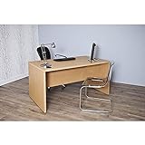 Mesa Oficina Jarama 9011 | Mesa de Escritorio |Mesa de Ordenador para Oficina en el Hogar| Color Roble de Topkit