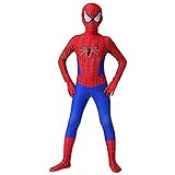 Disfraces de Superhéroe de Spiderman Classic Homecoming para Niños y Adultos, Traje con Impresion 3D, Cosplay para Halloween y Carnaval, Jumpsuit Ajustado,Desde 3 a 12 años