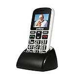 artfone CS188 Teléfonos móviles para Personas Mayores con Teclas Grandes, teléfono móvil para Personas Mayores con botón SOS y Base de Carga, fácil de Usar para Personas Mayores