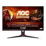 AOC Monitor Gaming 24G2SAE- 24' Full HD, 165Hz, 4ms, VA, FreeSync Premium, FlickerFree, Low Blue Light (1920x1080, 350cd/m, HDMI 2x1.4, Displayport 1x1.2)