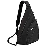 SUNSEATON Shoulder Backpack, Waterproof Crossbody Shoulder Backpack Shoulder Bag Shoulder Bag Crossbody Bags လက်တွေ့ကျပြီး ကျယ်ဝန်းသော (အနက်ရောင်)