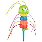 Shopping Hero Aspersor de agua para niños, oruga Splashing Sven, juguete de agua para la manguera de jardín, aspersor, altura aprox. 36 cm, incluye estaca