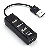 Ewent HUB EW1123 4 Puertos USB 2.0 Color Negro