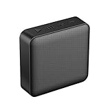 HIOD Bocina Bluetooth Mini Cuadrado Altavoz Inalámbrico con Radio FM 8h de Tiempo de Juego 33 pies Distancia,Black