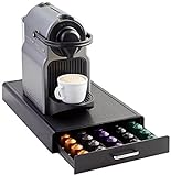 Amazon Basics - Cajón para almacenar cápsulas Nespresso Originalline capacidad para 50 23 cm x 38 cm x 5 cm
