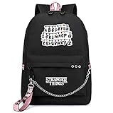 2021 Stranger Things Backpack, Multifunction Canvas Travel USB Charging Student Backpack for Teens Boys Girls School Bag
