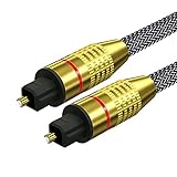 câble audio optique numérique 2 m Câble optique Toslink Technologie Dolby AC3 et DTS surround Convient aux téléviseurs, PC, systèmes musicaux, CD/DVD/DRT/LD et autres appareils dotés de ports Toslink