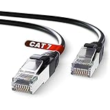Mr. Tronic Cable Ethernet Cat 7 De 5m, Cable de Red LAN Con Conectores RJ45 Para una Conexión a Internet Rápida & Fiable - Cat7 Cable de Conexión | Internet Cable SFTP (5 Metros, Negro)