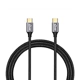 USB-C to USB-C 3.1 Gen2 Cable 10Gbps Data Transfer, 100W 20V/5A 3.3ft USB Type C PD Fast Charging Cable 4K Video Output Compatible with Thunderbolt 3, iPad Pro, MacBook Pro, Galaxy S21 2M