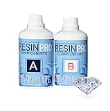 Resin Pro GR 320 Resina epoxi ultra transparente, dos componentes, efecto agua, para la fabricación de joyas de resina