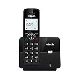 VTech CS2000 Téléphone fixe sans fil DECT pour personnes âgées, facile à utiliser, écoute extra forte, mains libres, blocage des appels, identification de l'appelant, écran rétroéclairé, noir