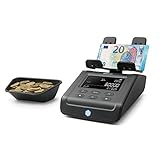 Safescan 6165 Versión 2023 - Balanza contadora de dinero que cuenta el valor del cajón portamonedas en solo un minuto - Apta para monedas y billetes