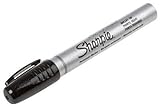 Sharpie S0945720 - Marcador permanente (Negro, Negro, Metálico), paquete de 12 unidades