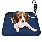 Грелка для домашних животных RIOGOO, электрическая грелка для собак и кошек, коврик с подогревом для помещений с автоматическим отключением, 45x45 см (18x18 дюймов)