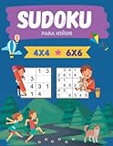 Sudokus Para Niños 6-10 Años: 300 Sudoku Para Niños 4x4 y 6x6 Juego Matematicas Rompecabezas Para Niños Idea de Regalo Para Niñas y Niños