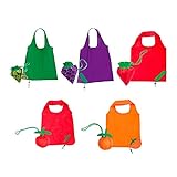 Лот із 50 складаних сумок для покупок «Frutis» — тканинні сумки у формі оригінальних фруктів, які можна переробити — 100% екологічні. дешеві сумки для покупок