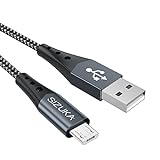 SIZUKA Cable Micro USB [2M], Carga Rápida Android Cable Android Nylon Movil Cables Cargador Compatible con Samsung S7/S6/S5/J7, Sony, Xiaomi,Huawei, HTC, Motorola, Nexus, LG, PS4, Kindle