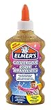 Elmer's pegamento con purpurina dorado, lavable y apto para niños de 177 ml; adecuado para hacer slime