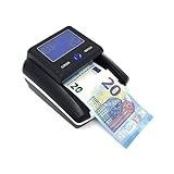 Mediawave Store - Detector de billetes falsos portátil detector de dinero, máquina para controlar billetes falsos, Euro, cuenta dinero, automático, contador de billetes USB, 751309