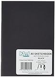West Design RS261353 1 - Cuaderno de dibujo (tamaño DIN-A5, encuadernado), color negro