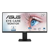 ASUS VP299CL Monitor 29', UltraWide FHD de 21:9 (2560 x 1080), IPS, HDR-10, USB-C, Adaptive-Sync/FreeSync, 1ms MPRT, Luz Azul de Baja Intensidad, Antiparpadeo, Compatible con VESA