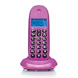 Teléfono Inalambrico DECT MOTOROLA C1001 Violeta (Rosa)