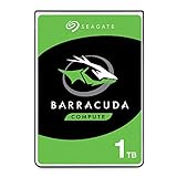 Seagate BarraCuda, 1 TB, Disco duro interno, HDD, 2,5' SATA 6 GB/s, 5400 RPM, caché de 128 MB para ordenador portátil y PC (ST1000LM048)