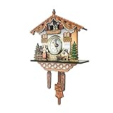 Reloj De Pared Decorativo De Reloj De Cuco De Madera Con Movimiento De Cuarzo Regalos De Novedad