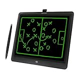 Woxter Smart Pad 150 Black - Pizarra electrónica, Tableta de escritura de 15', Tonalidad Verde, Sensor de presión (10-200g), pila CR2025 (X2), color negro