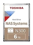 Toshiba HDWN160UZSVA N300 - Disco duro interno (6TB, NAS, 7200RPM, 128MB ,3.5' ,SATA), Plata