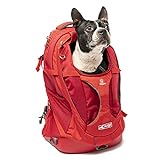 Kurgo G-Train, Рюкзак для маленьких собак и кошек, переноска, водонепроницаемая основа, путешествия и экскурсии, красный